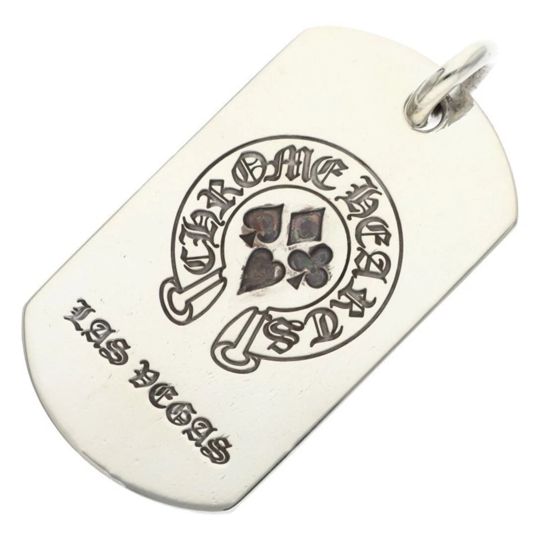 CHROME HEARTS D TAG LRG LTD LARGE DOG NECKLACE: CHROME HEARTS D TAG LRG LTD Large Dog Necklace Brand: Chrome Hearts Type/Style: Necklace Material: 925 Silver Color: Silver Size: Width 2.9cm, vertical 5.7cm Accessories: None Accessories