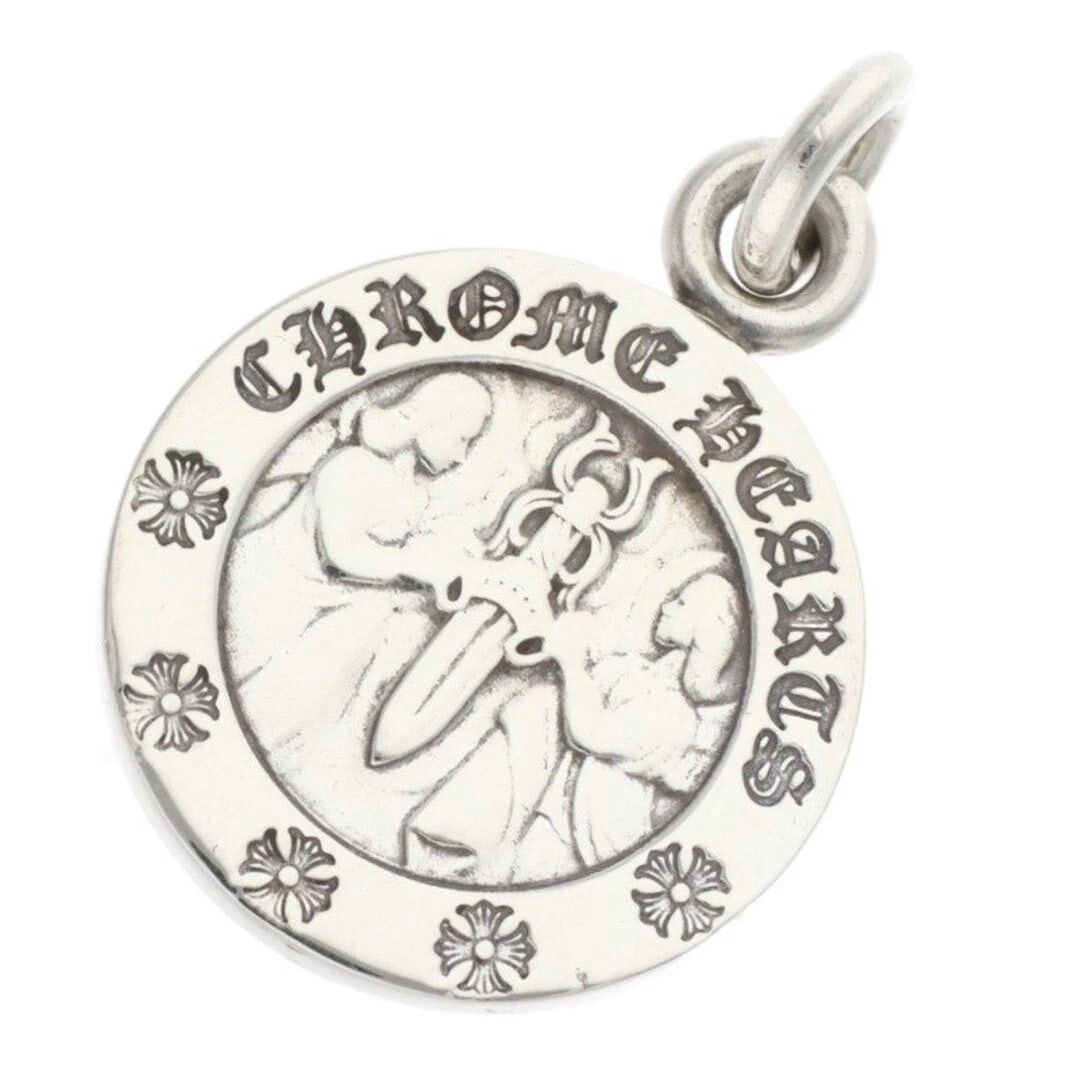 CHROME HEARTS CHRM ANGL MDL V2 SILVER NECKLACE: Chrome Hearts CHRM ANGL MDL V2 Silver Necklace Brand: Chrome Hearts Type/Style: Necklace Material: 925 Silver Color: Silver Size: Width 2cm, vertical 3cm Accessories: None Accessories Noti