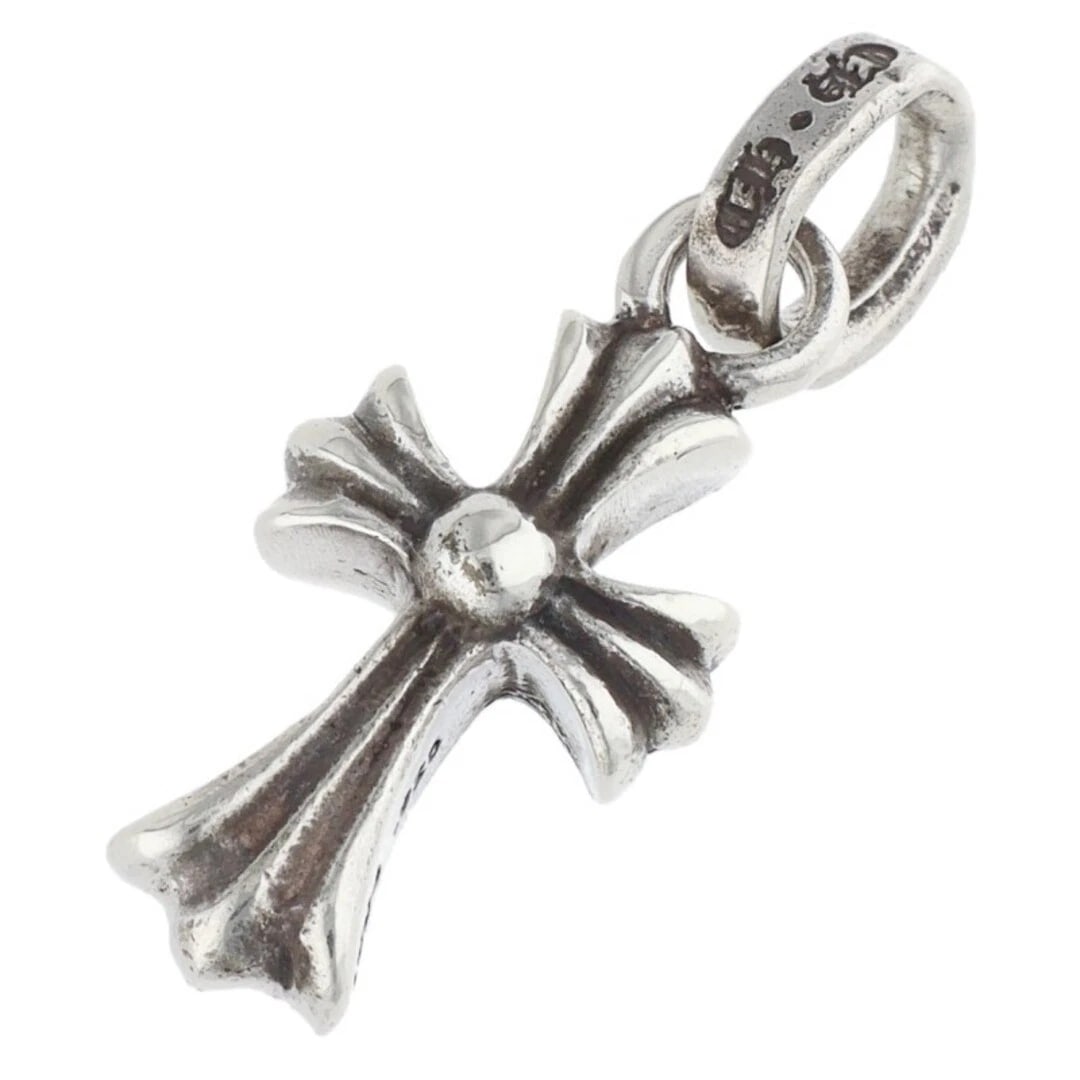 CHROME HEARTS CRS BBYFAT CHARM SILVER NECKLACE: Chrome Hearts CRS BBYFAT Charm Silver Necklace Brand: Chrome Hearts Type/Style: Necklace Material: 925 Silver Color: Silver Size: Width 1cm, Height 2.4cm Accessories: None Accessories Noti