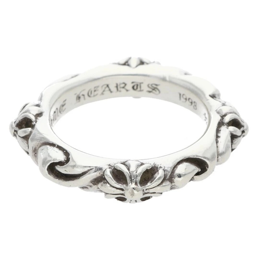 CHROME HEARTS SBT BAND SILVER RING MEN'S: CHROME HEARTS SBT BAND Silver Ring Men's Brand: Chrome Hearts Type/Style: Ring Material: 925 Silver Color: Silver Size: inner diameter about 19mm Accessories: None Accessories Notice: When