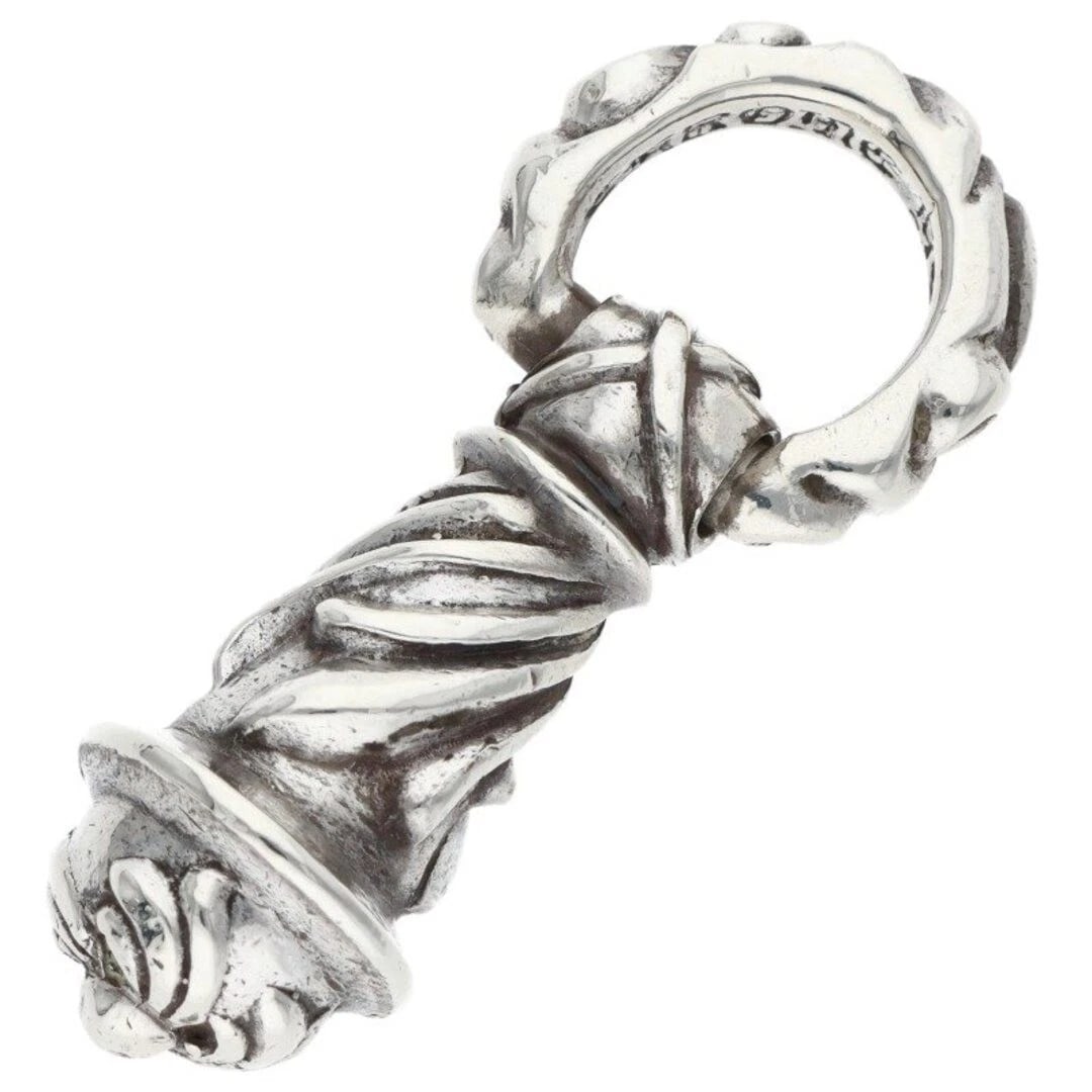 CHROME HEARTS CAMPANA PENDANT SILVER NECKLACE: Chrome Hearts CAMPANA Pendant Silver Necklace Brand: Chrome Hearts Type/Style: Necklace Material: 925 Silver Color: Silver Size: Width 1.7cm, vertical 3.9cm Accessories: None Accessories N