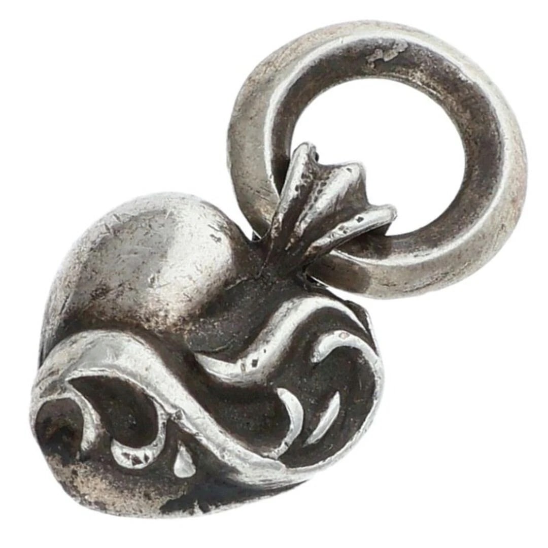 CHROME HEARTS HEART CHARM SILVER NECKLACE: Chrome Hearts HEART CHARM silver necklace Brand: Chrome Hearts Type/Style: Necklace Material: 925 Silver Color: Silver Size: Width 1.2cm, vertical 2.2cm Accessories: None Accessories Notic