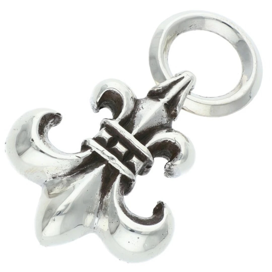 CHROME HEARTS BS FLUER F PENDANT SILVER NECKLACE: Chrome Hearts BS FLUER F Pendant Silver Necklace Brand: Chrome Hearts Type/Style: Necklace Material: 925 Silver Color: Silver Size: Width 2.7cm, vertical 4.4cm Accessories: None Accessorie