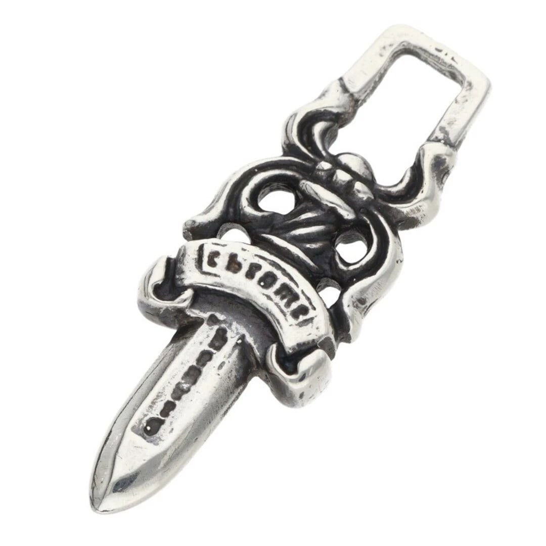 CHROME HEARTS DAGGER ZIP1 SILVER NECKLACE: Chrome Hearts DAGGER ZIP1 Silver Necklace Brand: Chrome Hearts Type/Style: Necklace Material: 925 Silver Color: Silver Size: Width 1.2cm, vertical 3.4cm Accessories: None Accessories Notic