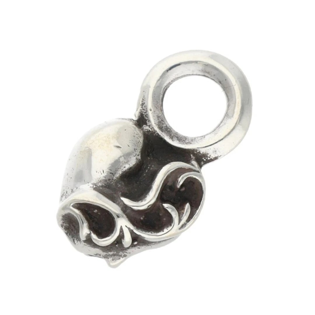 CHROME HEARTS STACK HEART CHARM SILVER NECKLACE: Chrome Hearts STACK HEART Charm Silver Necklace Brand: Chrome Hearts Type/Style: Necklace Material: 925 Silver Color: Silver Size: W 0.9cm,V 1.5cm Accessories: None Accessories Notice: Whe