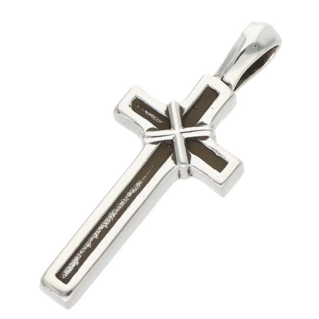 CHROME HEARTS MAPPLE THORPE SOAP CROSS NECKLACE: Chrome Hearts Mapple Thorpe Soap Cross Necklace Brand: Chrome Hearts Type/Style: Necklace Material: 925 Silver Color: Silver Size: Width 1.1cm, vertical 2.9cm Accessories: None Accessories