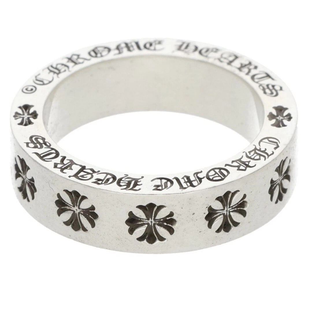 CHROME HEARTS SPACER FOREVER SILVER RING MENS: Chrome Hearts Spacer Forever Silver Ring Mens Brand: Chrome Hearts Type/Style: Ring Material: 925 Silver Color: Silver Size: 7.25 - 7.5 US Accessories: None Accessories Notice: When purchasing
