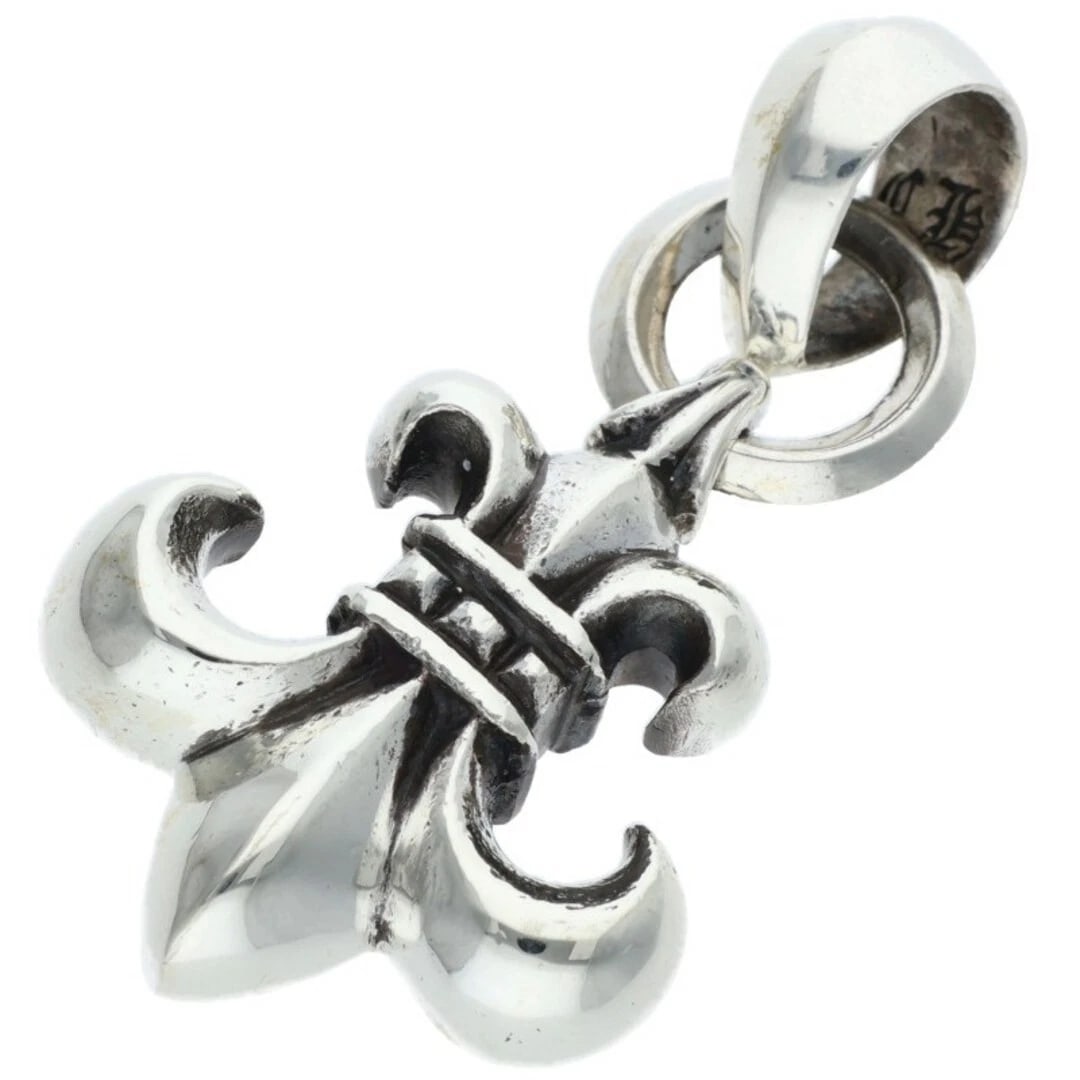 CHROME HEARTS BS FLUER W BALE F PENDANT NECKLACE: Chrome Hearts BS Fluer w BALE F pendant necklace Brand: Chrome Hearts Type/Style: Necklace Material: 925 Silver Color: Silver Size: horizontal 2.7cm, vertical 5.1cm Accessories: None Acces