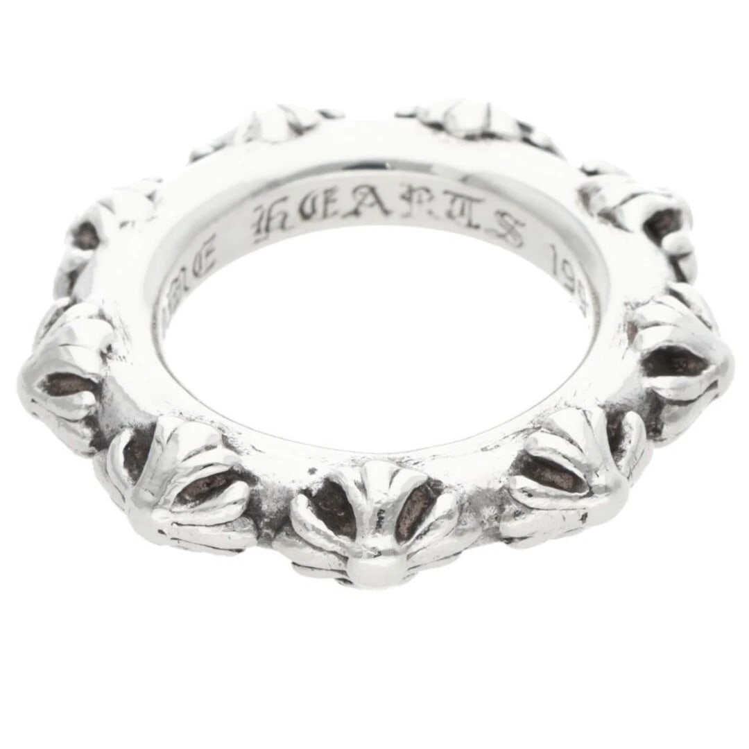 CHROME HEARTS CROSS BAND SILVER RING MENS: Chrome Hearts Cross Band Silver Ring Mens Brand: Chrome Hearts Type/Style: Ring Material: 925 Silver Color: Silver Size: 7.25 US Accessories: None Accessories Notice: When purchasing pre-o