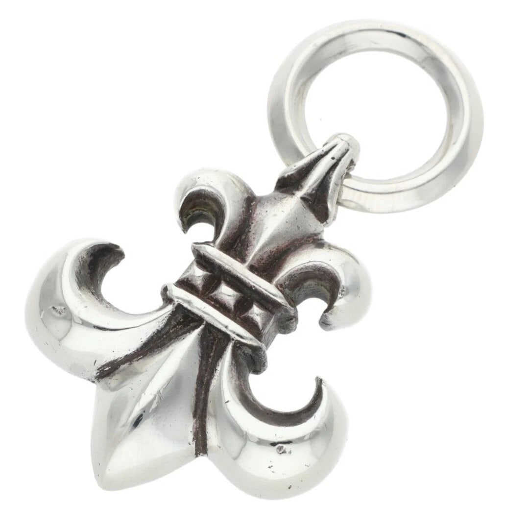 CHROME HEARTS BS FLUER F PENDANT SILVER NECKLACE: Chrome Hearts BS FLUER F Pendant Silver Necklace Brand: Chrome Hearts Type/Style: Necklace Material: 925 Silver Color: Silver Size: Width 2.7cm, vertical 4.4cm Accessories: None Accessorie