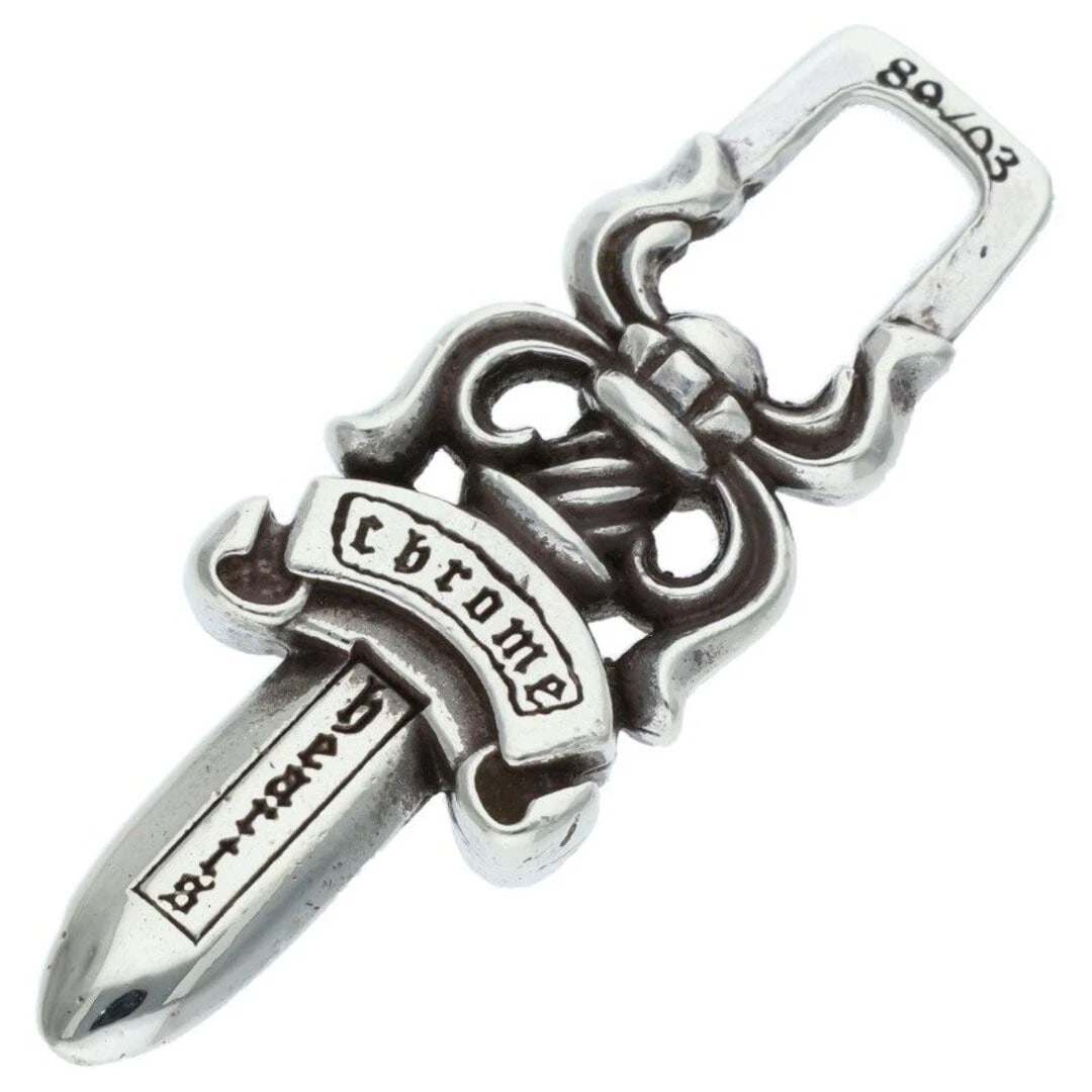 CHROME HEARTS DAGGER ZIP1 SILVER NECKLACE: Chrome Hearts DAGGER ZIP1 Silver Necklace Brand: Chrome Hearts Type/Style: Necklace Material: Color: Silver Size: Width 1.2cm, vertical 3.4cm Accessories: None Accessories Notice: When pur