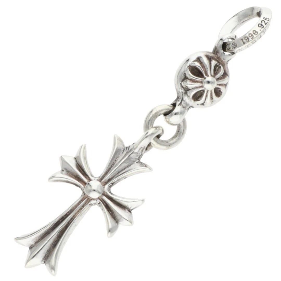 CHROME HEARTS 1B TNY CH CRS CHARM SILVER NECKLACE: Chrome Hearts 1B TNY CH CRS Charm Silver Necklace Brand: Chrome Hearts Type/Style: Necklace Material: 925 Silver Color: Silver Size: Width 1.6cm, vertical 5.7cm Accessories: None Accessories Notice: