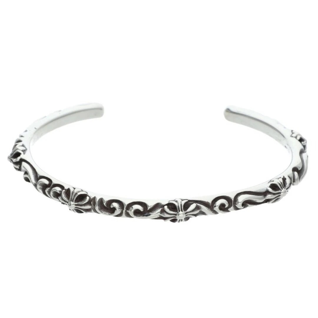 CHROME HEARTS BANGLE SBT BAND SILVER BRACELET: Chrome Hearts BANGLE SBT Band Silver Bracelet Brand: Chrome Hearts Type/Style: Others Material: 925 Silver Color: Silver Size: Belt width 0.6cm, wrist 13.5cm Accessories: None Accessories Notice: