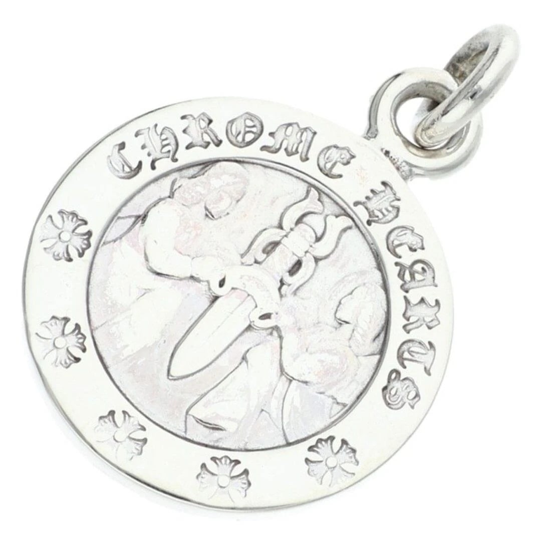 CHROME HEARTS CHRM ANGL MDL ANGEL MEDAL CHARM V2: Chrome Hearts CHRM ANGL MDL Angel Medal Charm V2 Brand: Chrome Hearts Type/Style: Necklace Material: 925 Silver Color: Silver Size: width 2cm, vertical 2.9cm Accessories: None Accessories Notice: