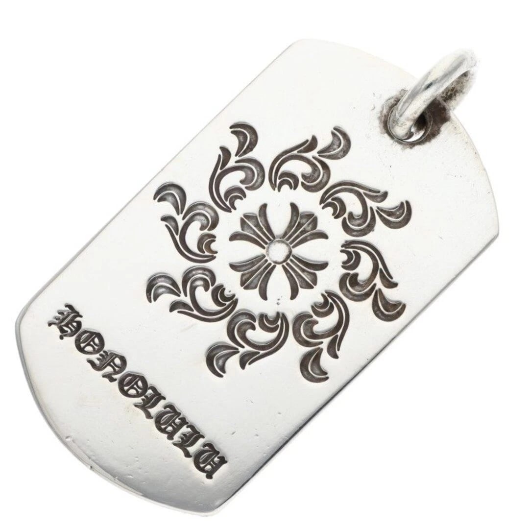 CHROME HEARTS D TAG LRG LTD LARGE DOG HONOLULU NECKLACE: CHROME HEARTS D TAG LRG LTD Large Dog Honolulu Necklace Brand: Chrome Hearts Type/Style: Necklace Material: 925 Silver Color: Silver Size: Width 2.9cm, vertical 5.7cm Accessories: None Acc