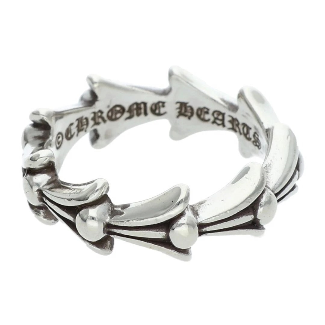 CHROME HEARTS CROSS TAIL CROSSTAIL SILVER RING: Chrome Hearts CROSS Tail Crosstail Silver Ring Brand: Chrome Hearts Type/Style: Ring Material: 925 Silver Color: Silver Size: 4.75 - 5 US Accessories: None Accessories Notice: When purchasing
