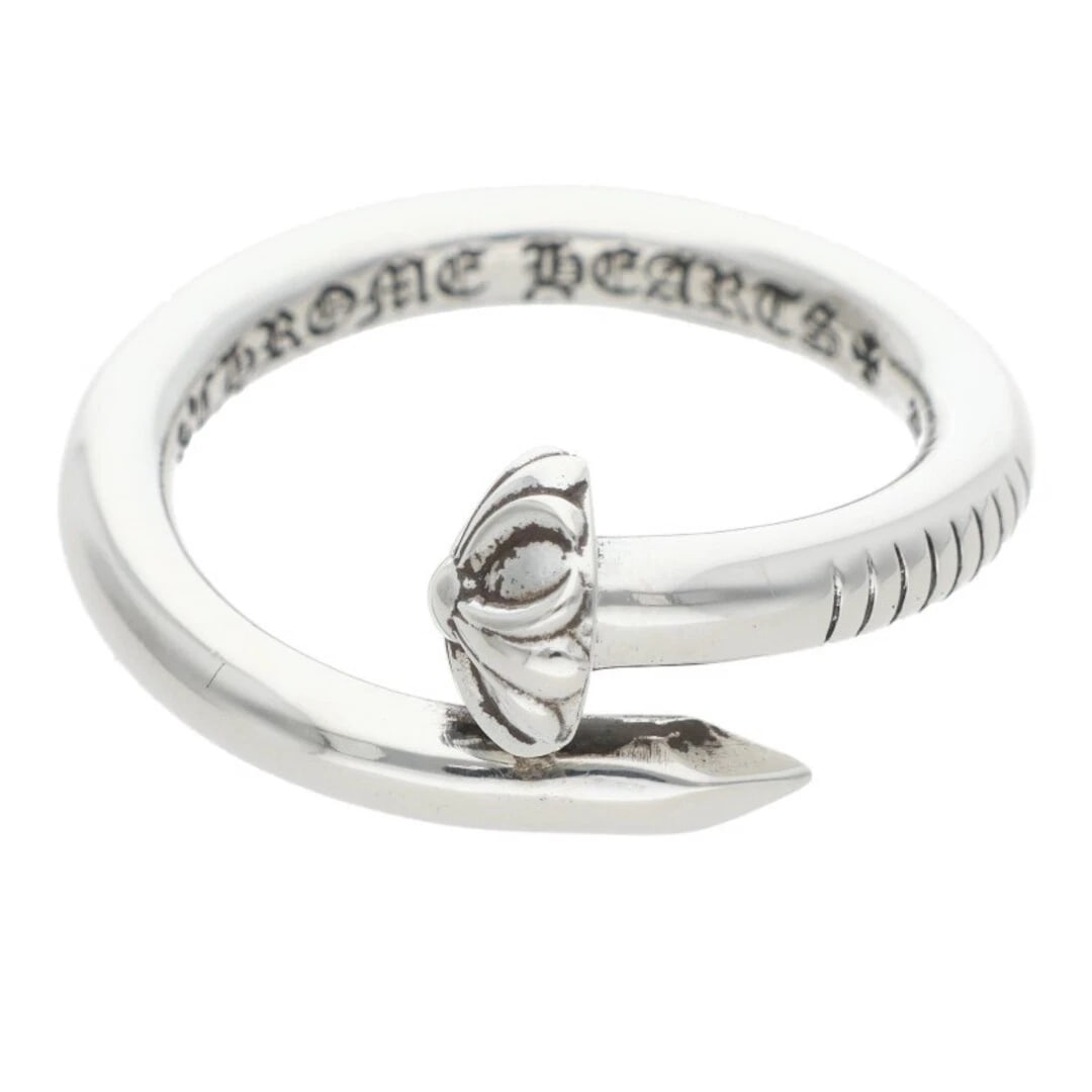 CHROME HEARTS NAIL CRSBALL CROSSBALL SILVER RING: Chrome Hearts NAIL CRSBALL Crossball Silver Ring Brand: Chrome Hearts Type/Style: Ring Material: 925 Silver Color: Silver Size: 9.75 - 10 US Accessories: None Accessories Notice: When purchasing