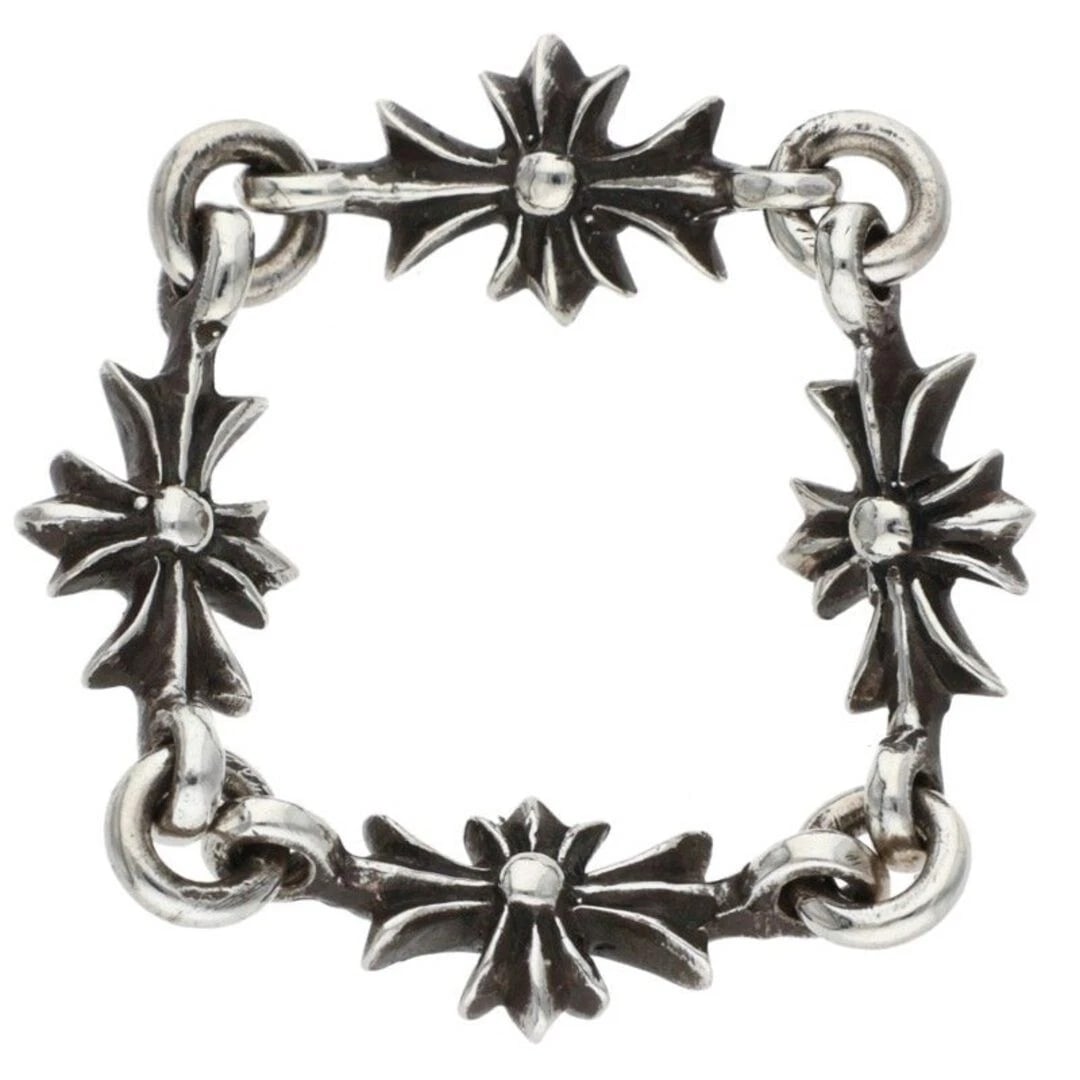 CHROME HEARTS RING TNY E CH PLS TINY ECH PLUS SILVER RING - 3