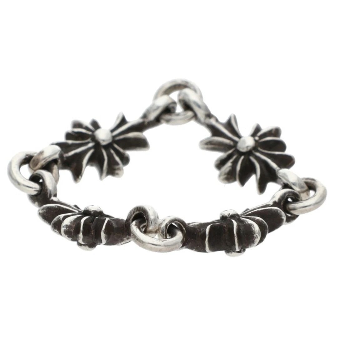 CHROME HEARTS RING TNY E CH PLS TINY ECH PLUS SILVER RING - 4