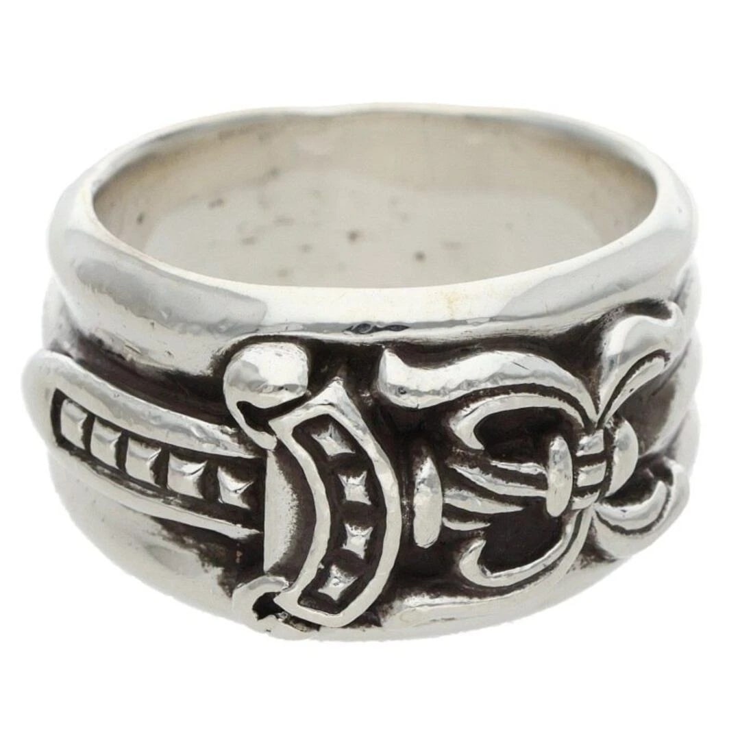 CHROME HEARTS DAGGER SILVER RING: Chrome Hearts Dagger Silver Ring Brand: Chrome Hearts Type/Style: Ring Material: Color: Silver Size: 8 - 8.25 Accessories: None Accessories Notice: When purchasing pre-owned goods, please refer to