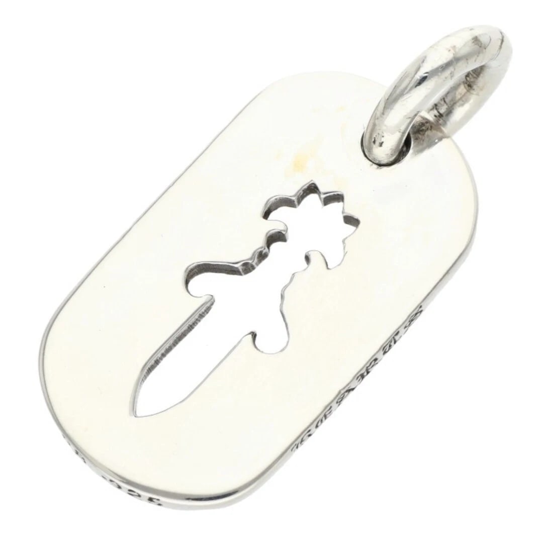 CHROME HEARTS D TAG SML CO DAG DOG SMALL NECKLACE: Chrome Hearts D TAG SML CO DAG Dog Small Necklace Brand: Chrome Hearts Type/Style: Necklace Material: 925 Silver Color: Silver Size: Width 1.7cm, vertical 3.7cm Accessories: None Accessori