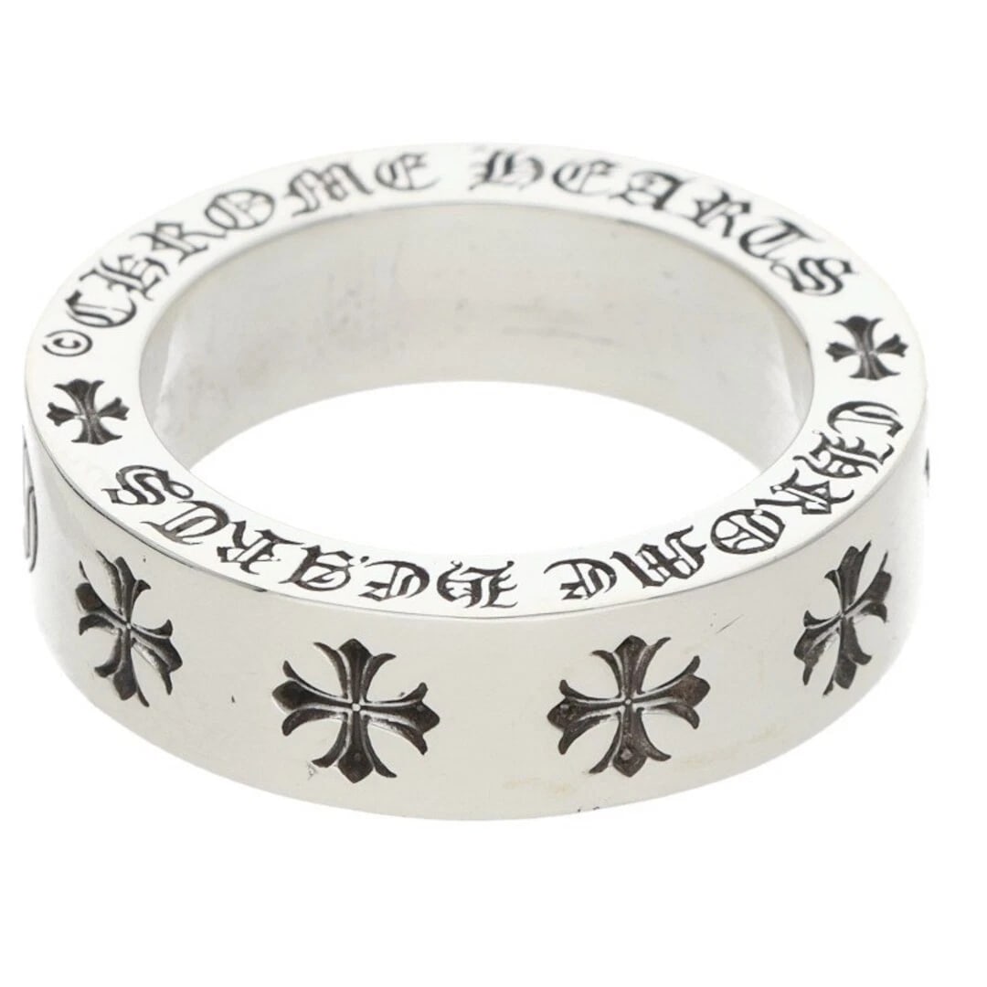 CHROME HEARTS 6MM SPACER FOREVER SILVER RING - 2