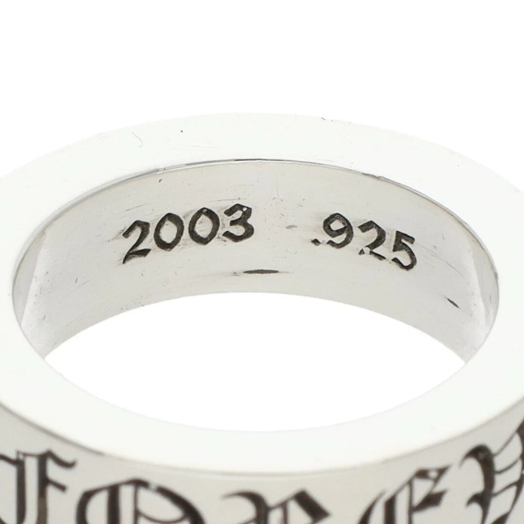 CHROME HEARTS 6MM SPACER FOREVER SILVER RING - 3