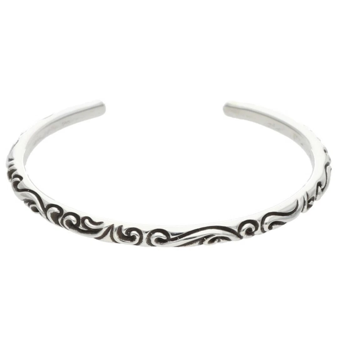 CHROME HEARTS BANGLE SCROLL BAND SILVER: Chrome Hearts BANGLE Scroll Band Silver Brand: Chrome Hearts Type/Style: Others Material: 925 Silver Color: Silver Size: Belt width 0.5cm, 16cm around wrist Accessories: None Accessories Notice: When