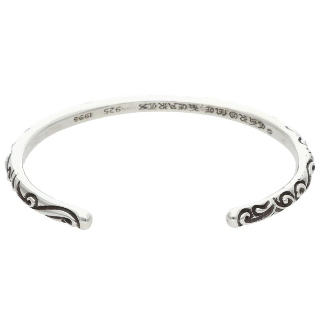 CHROME HEARTS BANGLE SCROLL BAND SILVER - 2