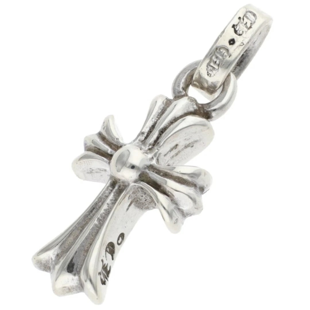 CHROME HEARTS BABY FAT CHARM SILVER NECKLACE: Chrome Hearts Baby Fat Charm Silver Necklace Brand: Chrome Hearts Type/Style: Necklace Material: 925 Silver Color: Silver Size: Width 1.6cm, Vertical 5.7cm Accessories: None Accessories Notice: When