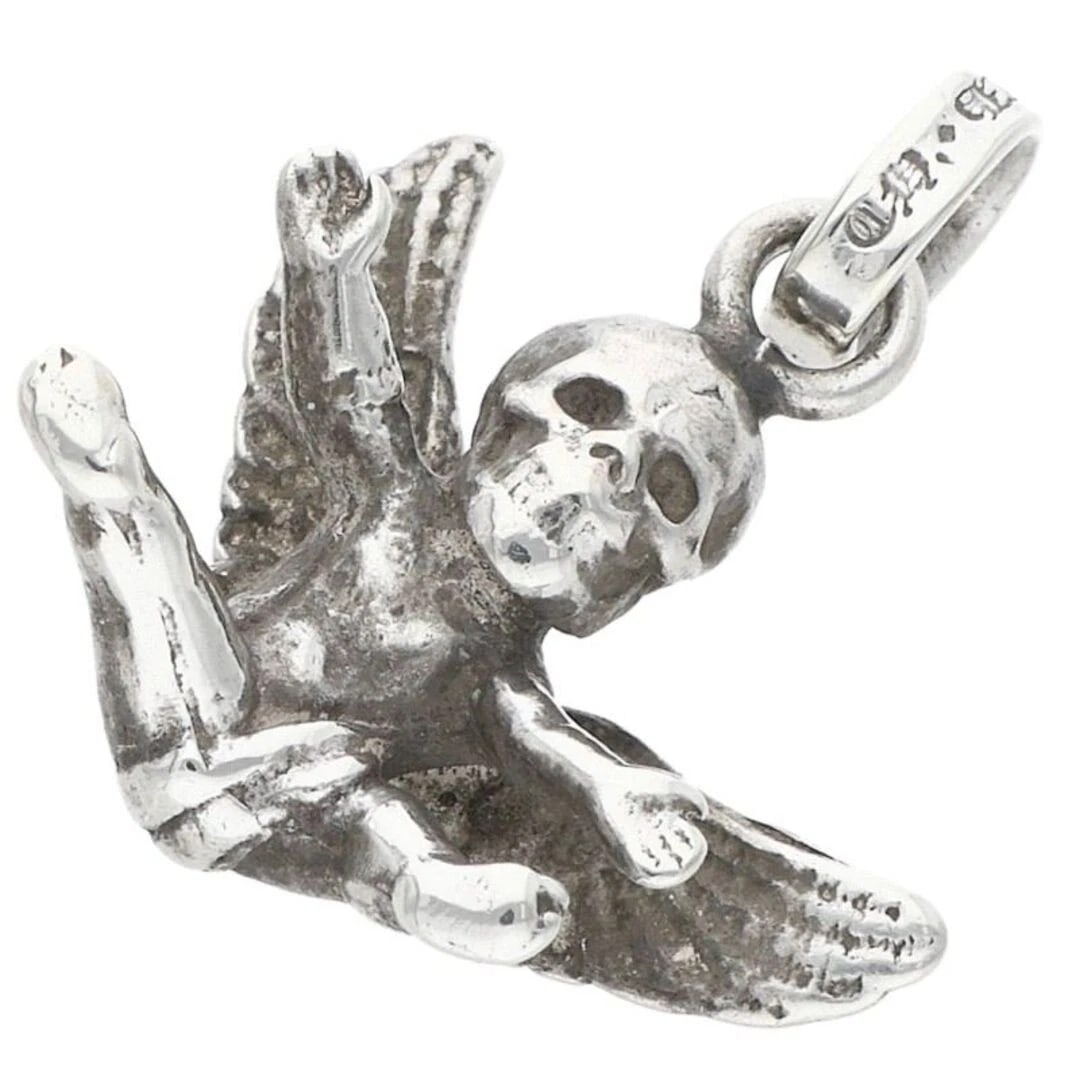 CHROME HEARTS FOTI MISS LERLENE CHARM FOTTY MISLERENE SILVER NECKLACE: Chrome Hearts FOTI MISS LERLENE Charm Fotty Mislerene Silver Necklace Brand: Chrome Hearts Type/Style: Necklace Material: 925 Silver Color: Silver Size: Width 2cm, vertical 2.3cm Accessories: None