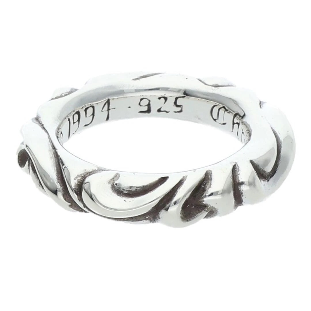 CHROME HEARTS SCROLL SILVER RING - 3