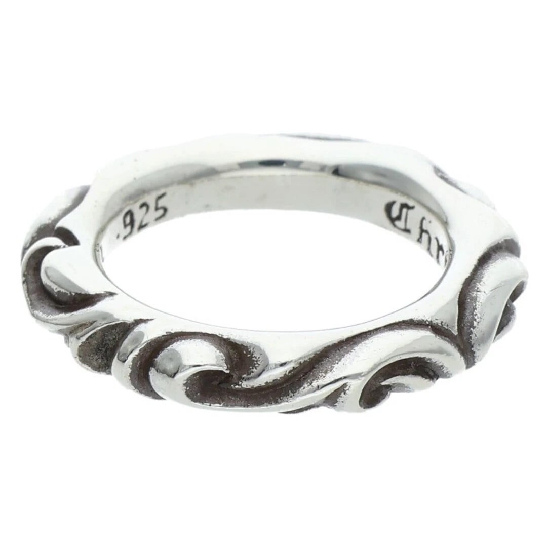 CHROME HEARTS BAND SCROLL SILVER RING - 2
