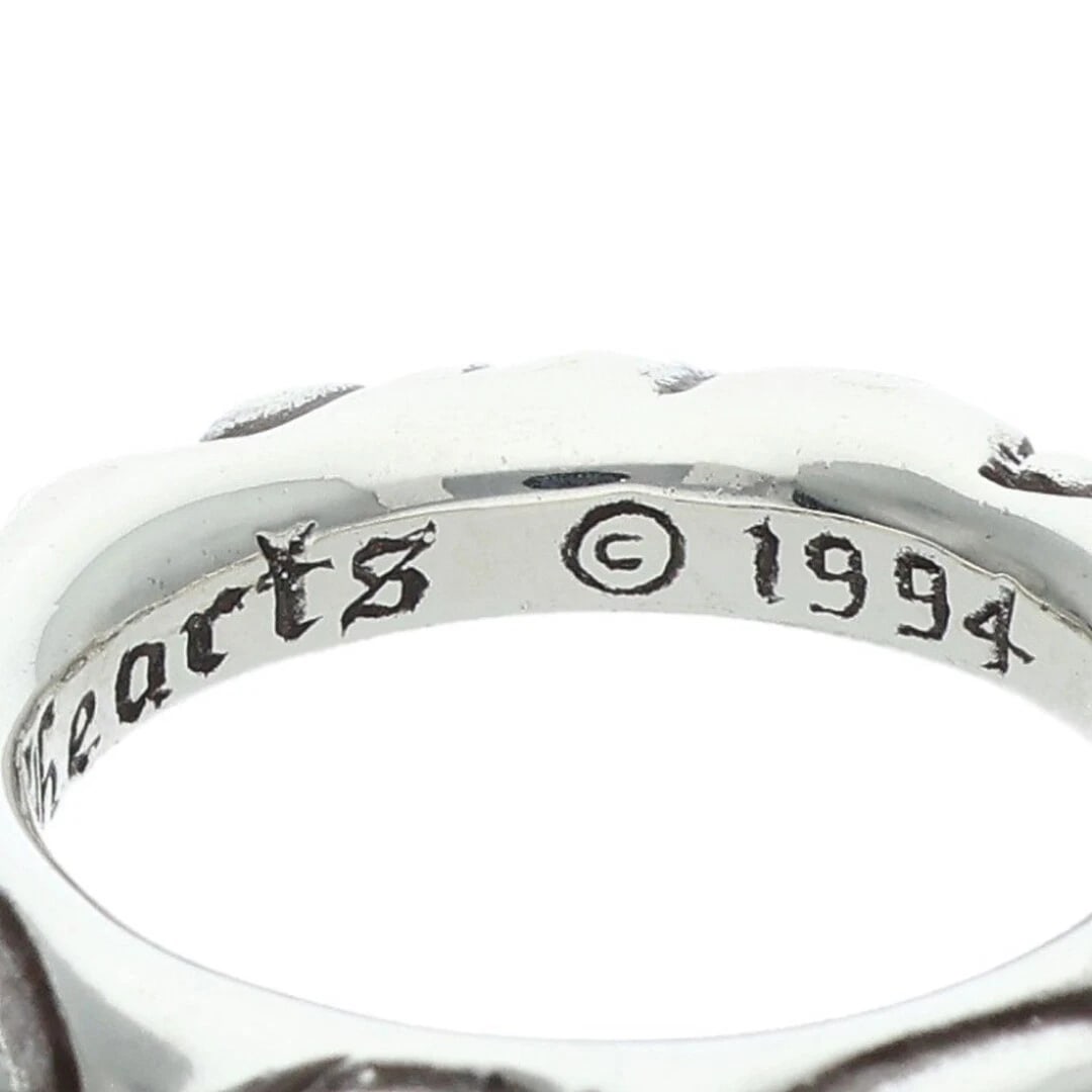 CHROME HEARTS BAND SCROLL SILVER RING - 3