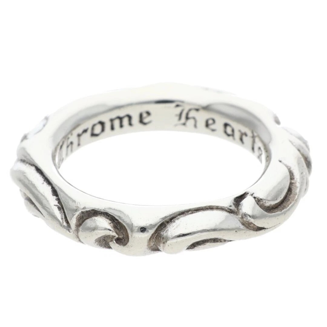 CHROME HEARTS SCROLL SILVER RING - 2