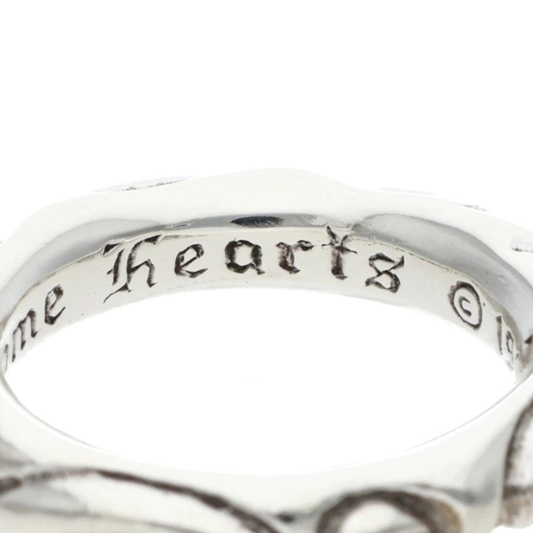 CHROME HEARTS SCROLL SILVER RING - 4