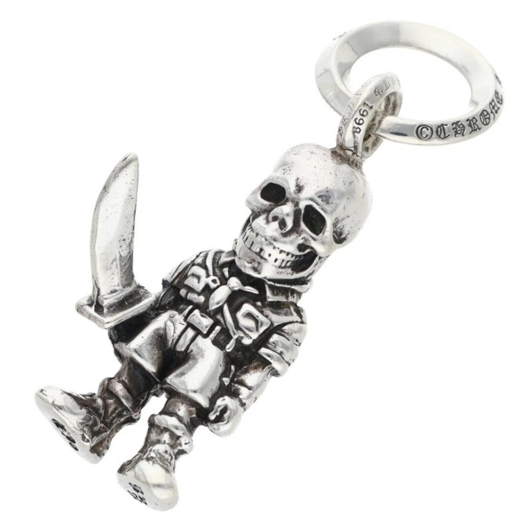 CHROME HEARTS FOTI PEPE FOTTY SILVER NECKLACE: Chrome Hearts FOTI Pepe Fotty Silver Necklace Brand: Chrome Hearts Type/Style: Necklace Material: 925 Silver Color: Silver Size: Width 1.9cm, vertical 5.3cm Accessories: None Accessories Notice: When