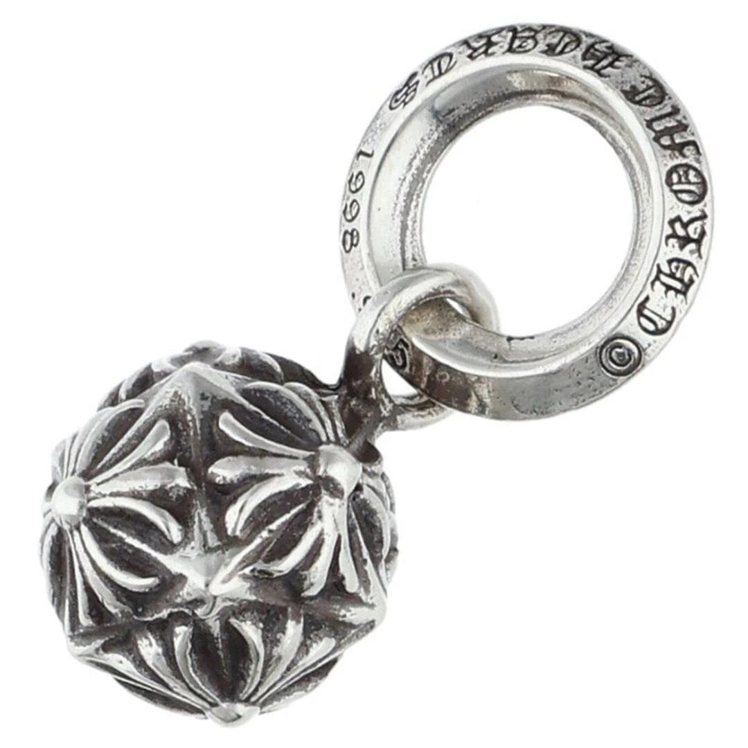 CHROME HEARTS PYRAMID PLUS BALL PENDANT NECKLACE: Chrome Hearts PYRAMID Plus Ball Pendant Necklace Brand: Chrome Hearts Type/Style: Necklace Material: 925 Silver Color: Silver Size: Width 1cm, vertical 2.1cm Accessories: None Accessories Notice: