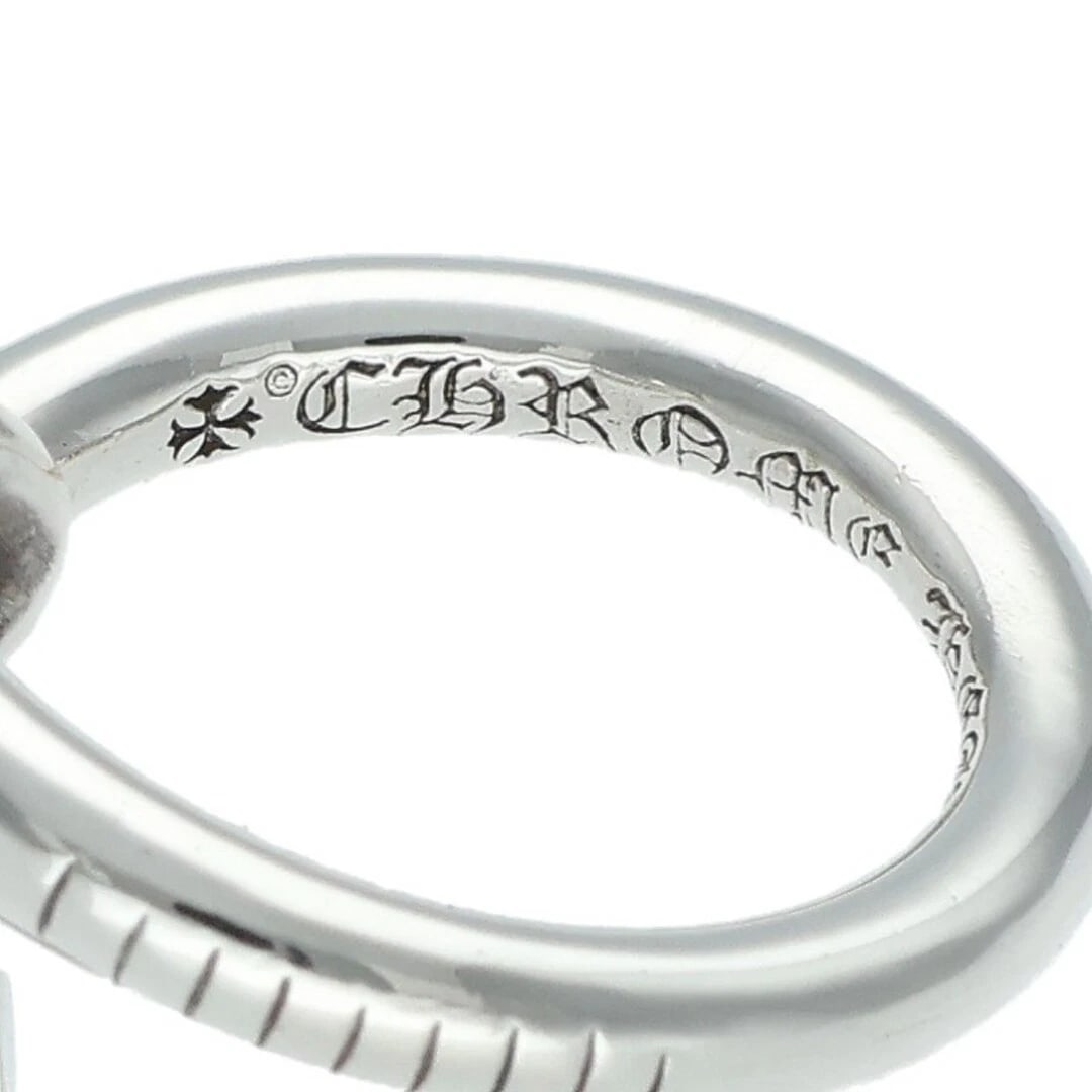 CHROME HEARTS NAIL FLAT SILVER RING - 4