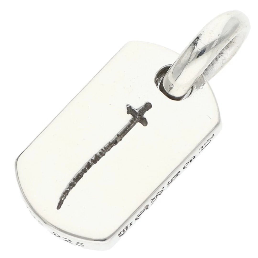 CHROME HEARTS DOG TAG CROSS AOYAMA CHARM NECKLACE: Chrome Hearts Dog Tag Cross Aoyama Charm Necklace Brand: Chrome Hearts Type/Style: Necklace Material: 925 Silver Color: Silver Size: width 0.9cm, vertical 2.1cm Accessories: None Accessori