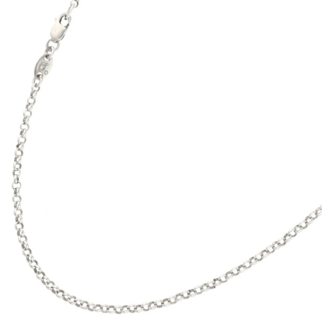 CHROME HEARTS NECKCHAIN ROLL CHAIN SILVER NECKLACE: Chrome Hearts Neckchain Roll Chain Silver Necklace Brand: Chrome Hearts Type/Style: Necklace Material: 925 Silver Color: Silver Size: 8.5 - 8.75 US Accessories: None Accessories Notice: When