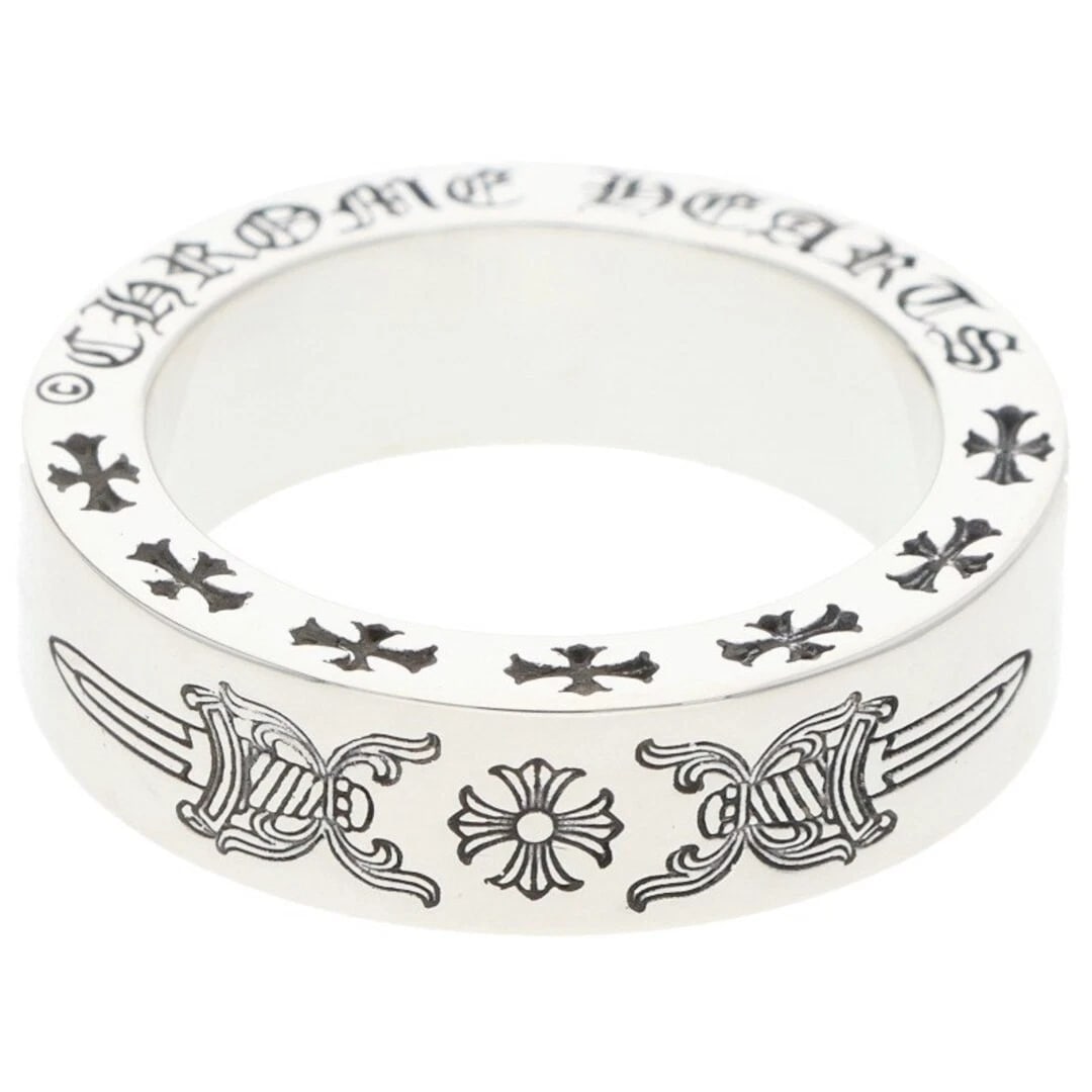 CHROME HEARTS SPACER DAGGER SILVER RING - 3