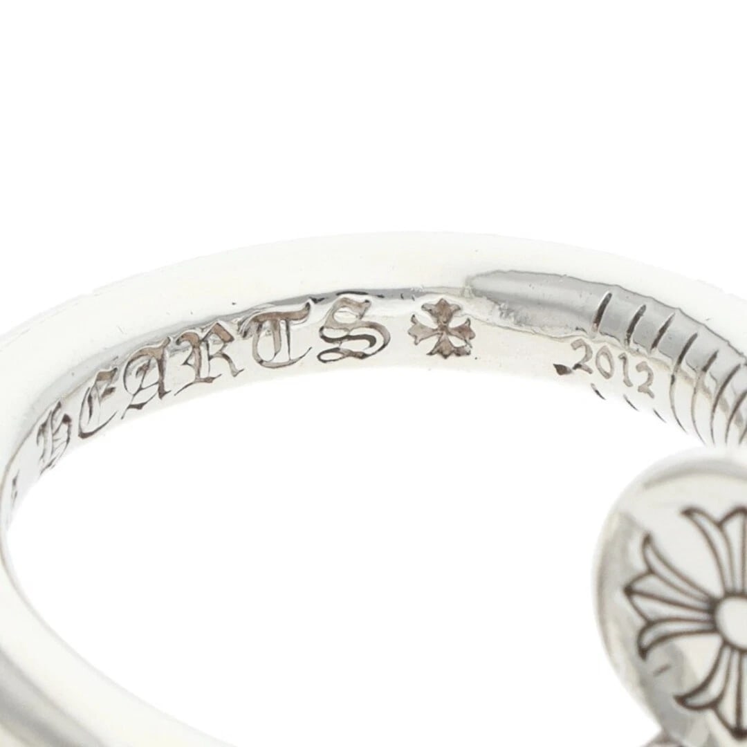 CHROME HEARTS NAIL FLAT SILVER RING - 4