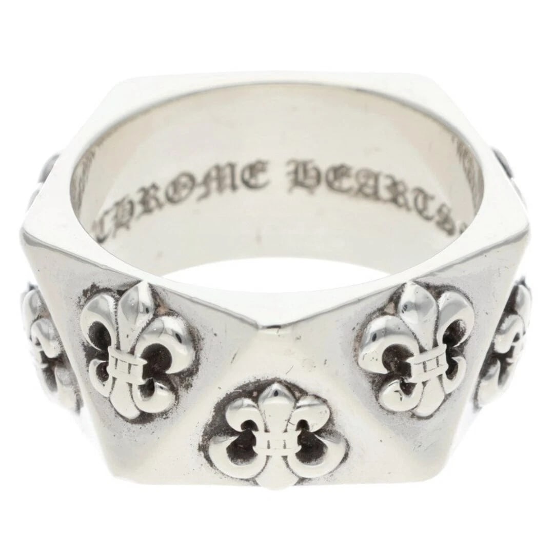 CHROME HEARTS PENTAGON SILVER RING - 2