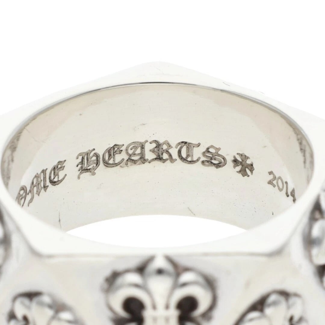 CHROME HEARTS PENTAGON SILVER RING - 4