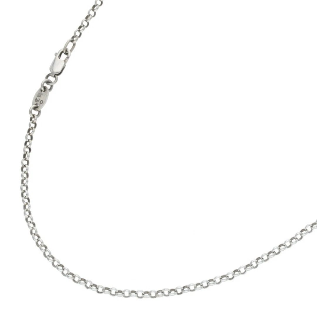 CHROME HEARTS NECKCHAIN SILVER NECKLACE: Chrome Hearts Neckchain Silver Necklace Brand: Chrome Hearts Type/Style: Necklace Material: 925 Silver Color: Silver Size: Chain width 0.2cm, total length 46cm Accessories: None Accessories Notice: