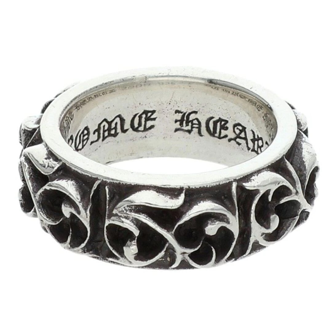 CHROME HEARTS BAND ETERNITY SILVER RING: Chrome Hearts Band Eternity Silver Ring Brand: Chrome Hearts Type/Style: Ring Material: 925 Silver Color: Silver Size: 5.5 - 5.75 US Accessories: None Accessories Notice: When purchasing p