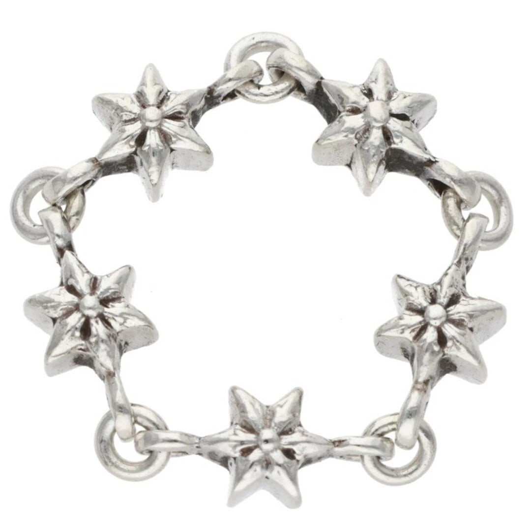 CHROME HEARTS TINY DIAMOND SILVER RING - 2