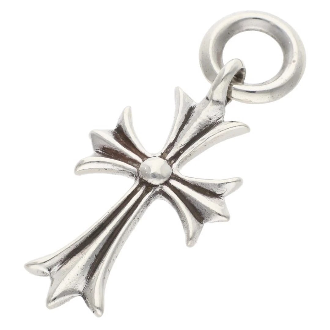 CHROME HEARTS CROSS CHARM SILVER NECKLACE: Chrome Hearts CROSS Charm Silver Necklace Brand: Chrome Hearts Type/Style: Necklace Material: 925 Silver Color: Silver Size: Width 1.6cm, vertical 3.7cm Accessories: None Accessories Notice: When