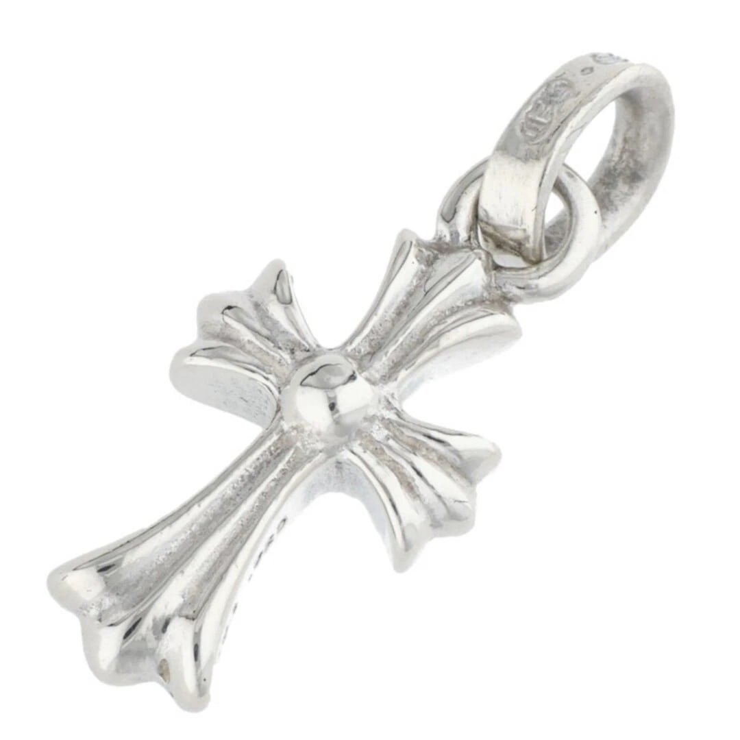 CHROME HEARTS FAT CHARM SILVER NECKLACE: Chrome Hearts Fat Charm Silver Necklace Brand: Chrome Hearts Type/Style: Necklace Material: 925 Silver Color: Silver Size: Width 1cm, vertical 2.4cm Accessories: None Accessories Notice: When
